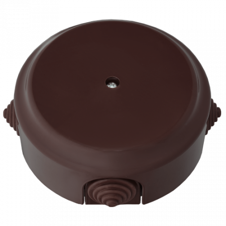 Коробка монтажная КМ-447 шоколад (ОП для разводки проводов)