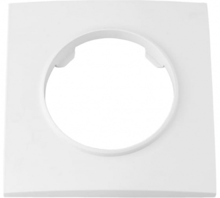 Рамка 1-х местная, квадрат серия ПРОВАНС квадрат, белый (ЮЛИГ.735212.493)