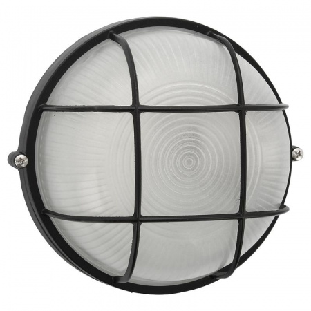НБО 04-60 (чёр.) круг с реш. светильник